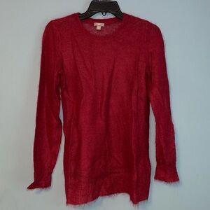 J. Jill Mohair Blend Lightweight Crew Neck Sweater Size XS